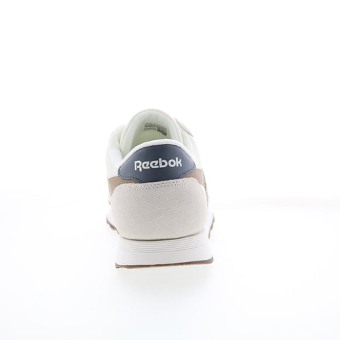 Reebok Classic Nylon Mens Beige Suede Lace Up Lifestyle Sneakers Shoes