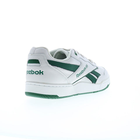 Reebok BB 4000 II Mens White Leather Lace Up Lifestyle Sneakers Shoes