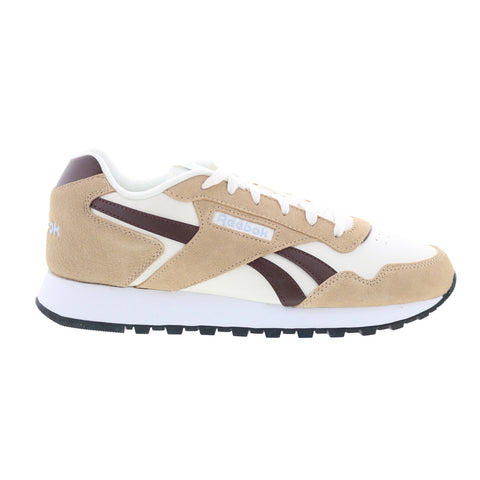 Reebok Glide Mens Brown Suede Lace Up Lifestyle Sneakers Shoes
