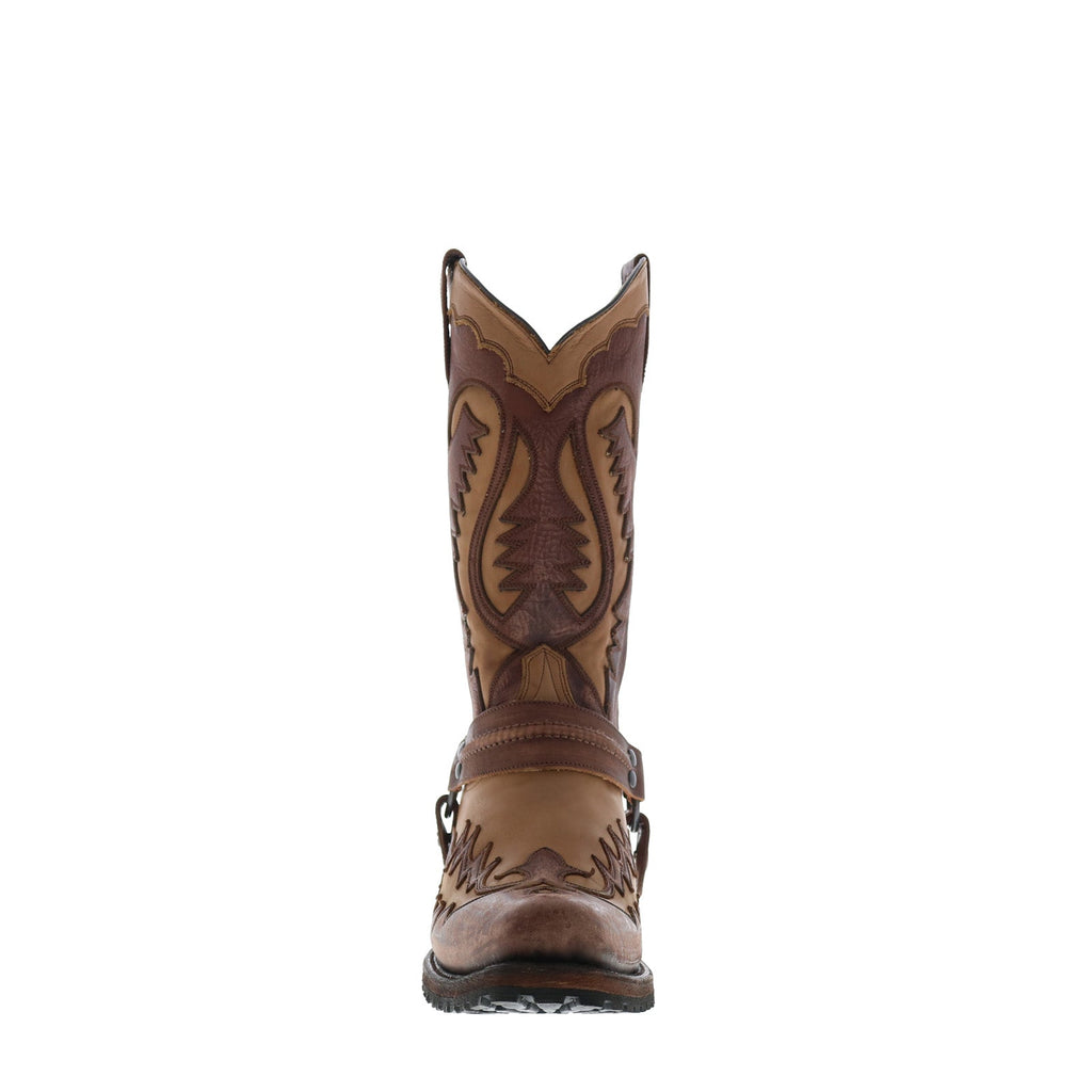 Stivali Western Cowboy Stetson Outlaw Lug Uomo - Marrone, Pelle, Stivale Da Cowboy