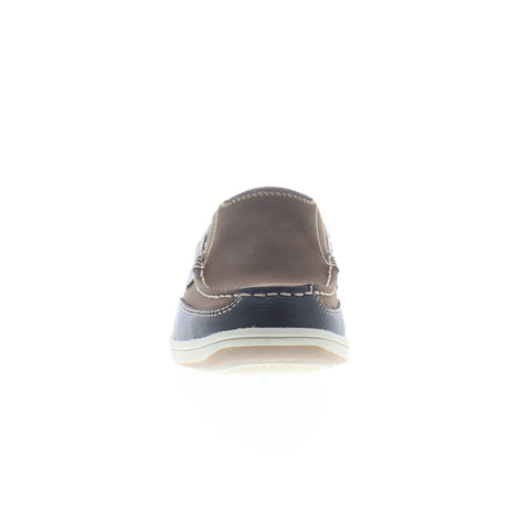 Florsheim Lakeside Slip Mens Brown Extra Wide Leather Loafers Casual Shoes