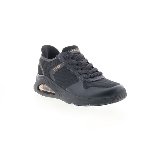 Skechers Tres Air Uno Easy Steppers Womens Black Lifestyle Sneakers Shoes
