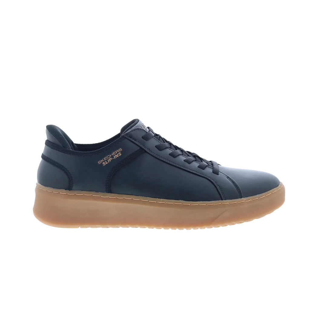 skechers dress sneakers Skechers Court Break Double Vented Mens Black Lifestyle Sneakers Shoes