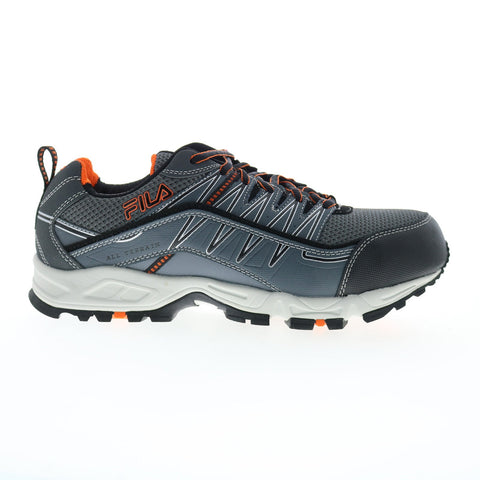 Fila Memory AT Peak Composite Toe 1LW00119-054 Mens Gray Athletic Work Shoes