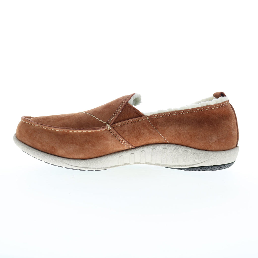 Spenco Siesta Cozy Slip-On 20089 Womens Brown Wide Casual Slippers Sho - Ruze Shoes