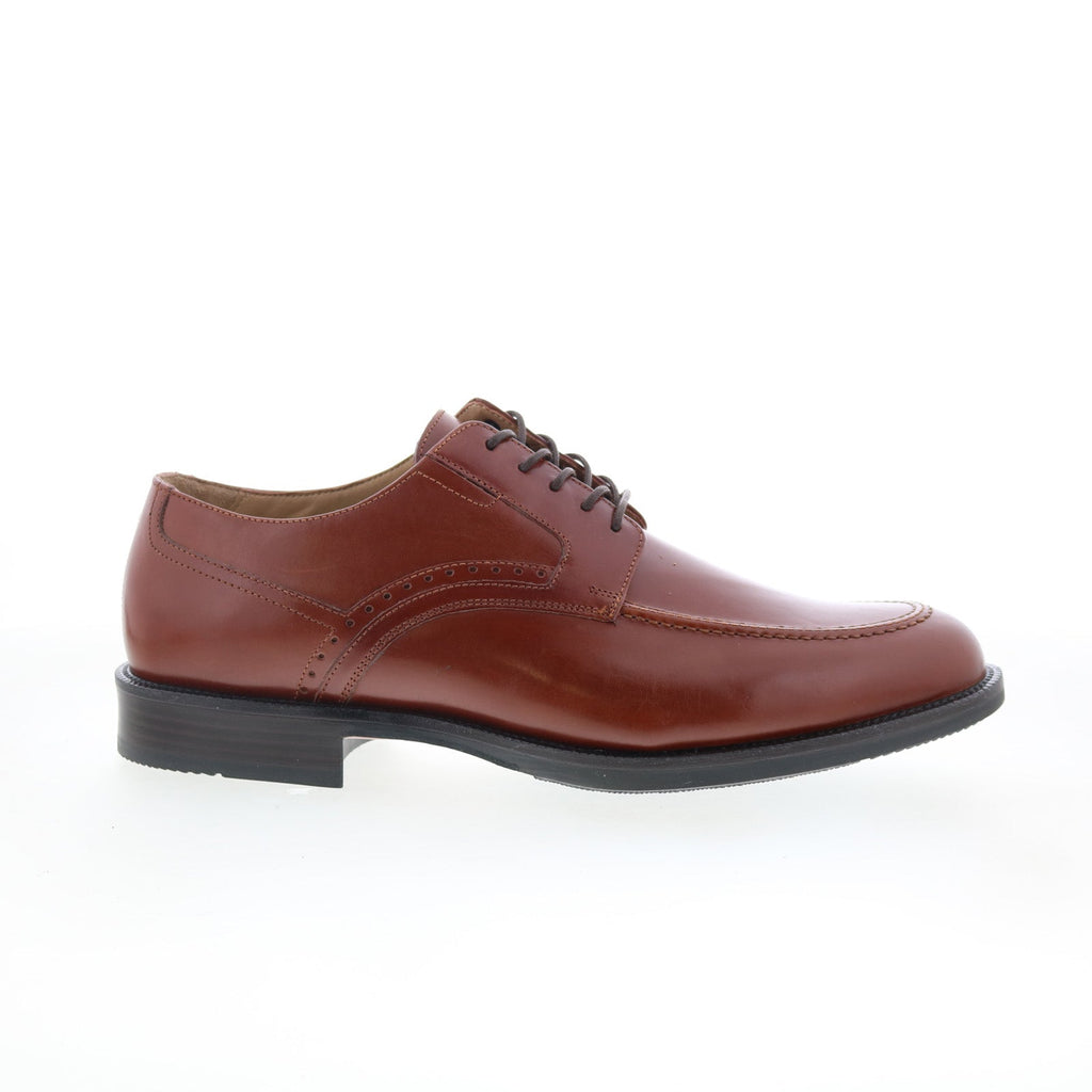 Johnston & Murphy McGrath Mens Italian Calfskin Leather Saddle Brown Oxfords NEW Johnston & Murphy 8.5 M Brown Leather Saddle Oxford Shoes  main image 3