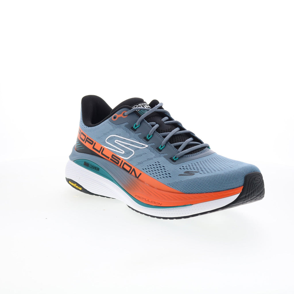 Skechers Max Cushioning Propulsion Mens Gray Athletic Running