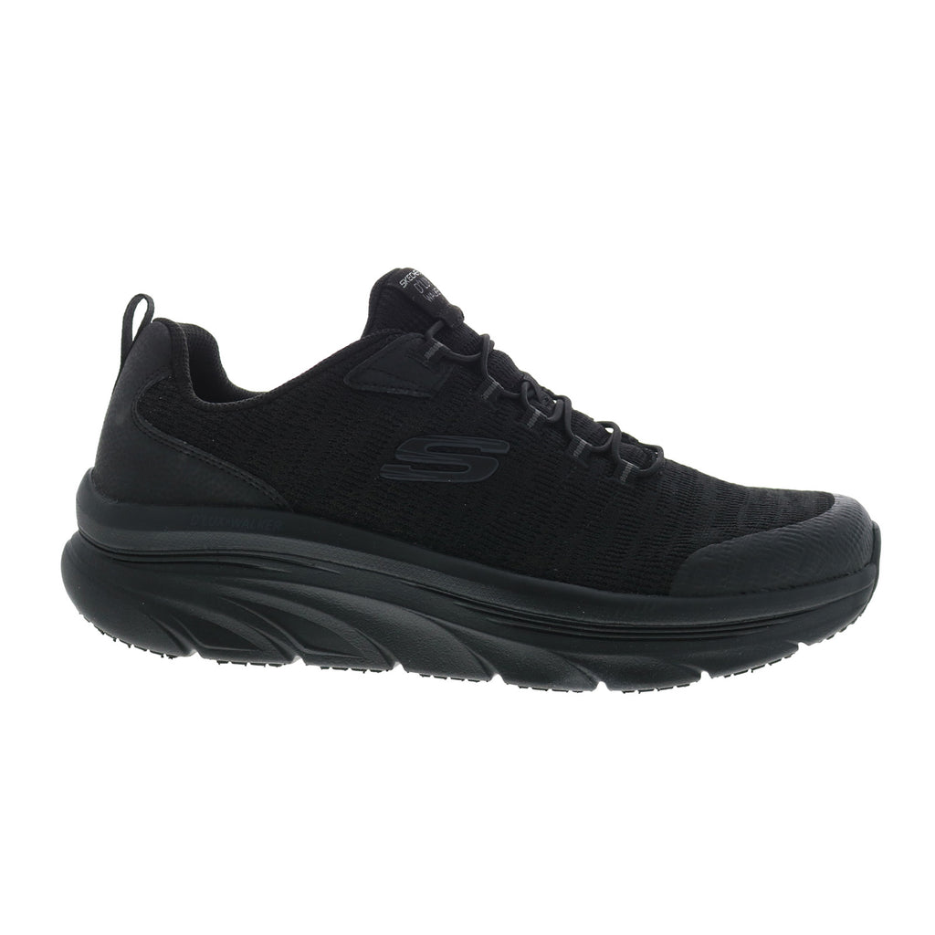 Bubu④ J726 Skechers D'Lux Walker Pensive Mens Black Extra Wide Lifestyle