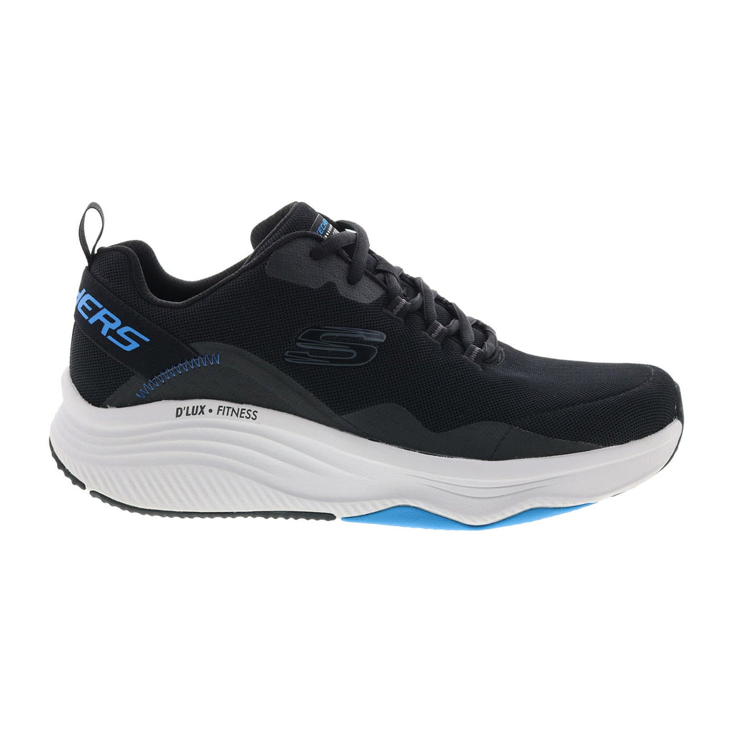 MSP ベジット Skechers Relaxed Fit D'Lux Fitness Roam Free Mens Black Sneakers