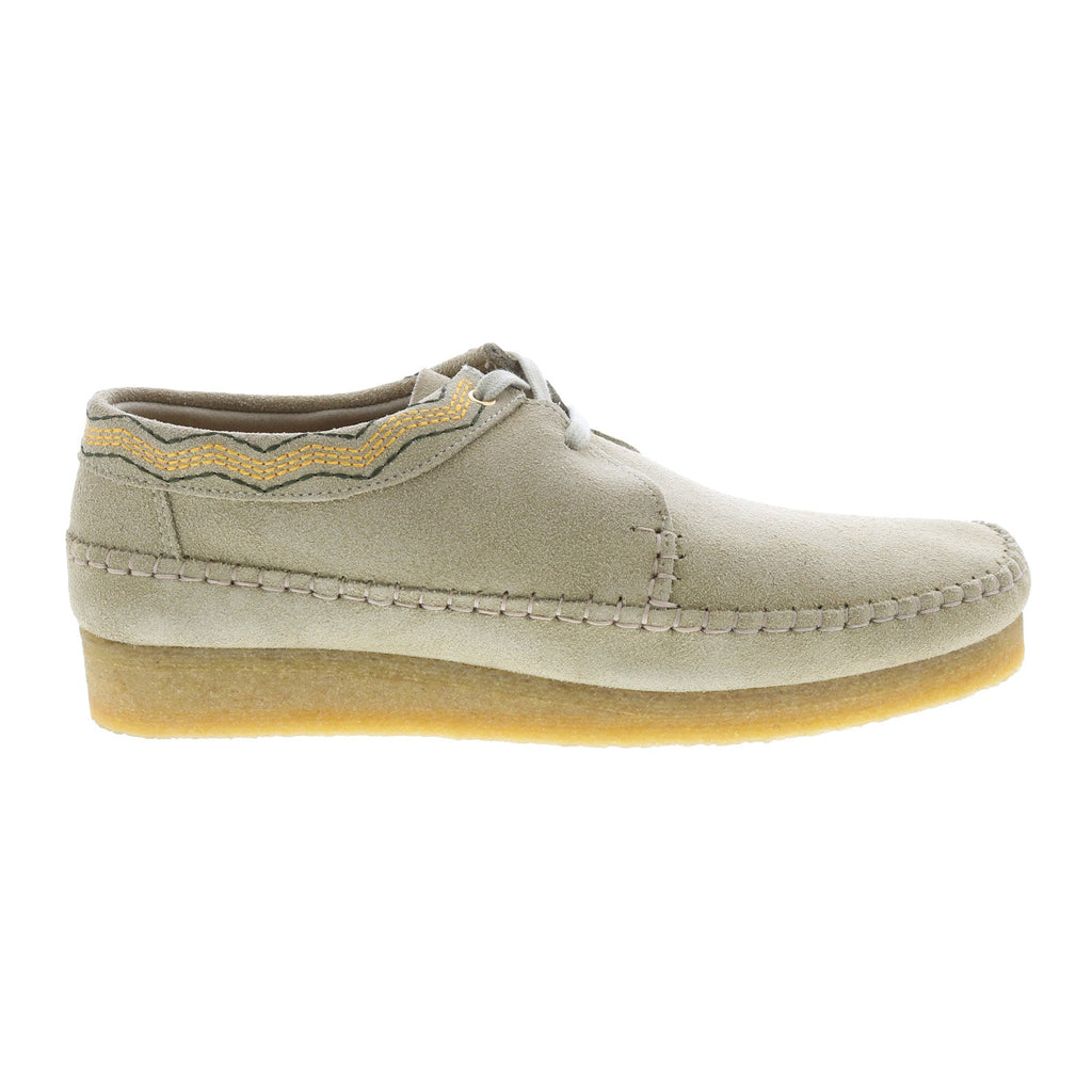 Clarks Weaver Men's Black Suede Oxfords – Lace Up Casual Shoes – 26169443
