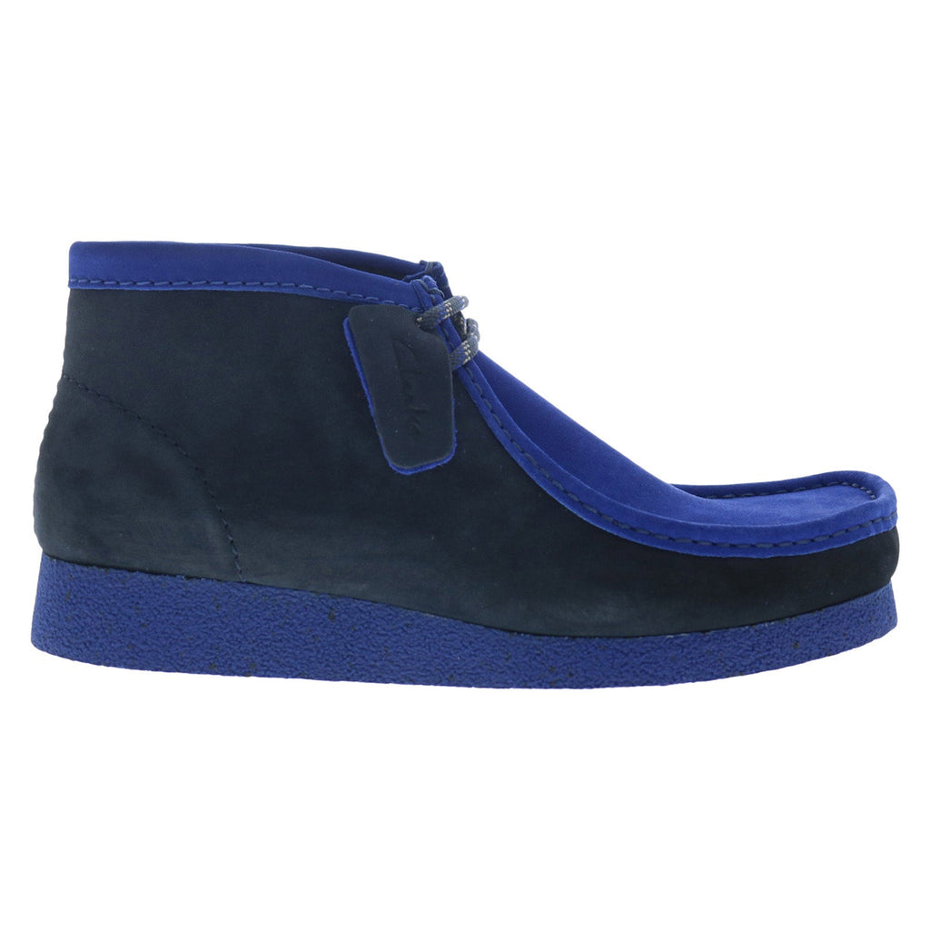 Clarks Wallabee EVO Boot 26172902 Mens Blue Suede Lace Up Chukkas