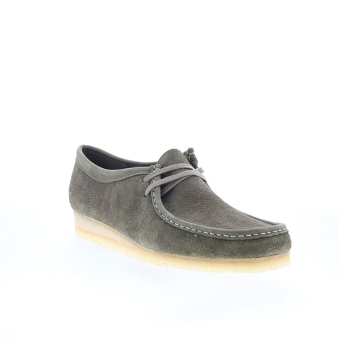 Clarks Wallabee 26175710 Mens Gray Oxfords & Lace Ups Casual Shoes