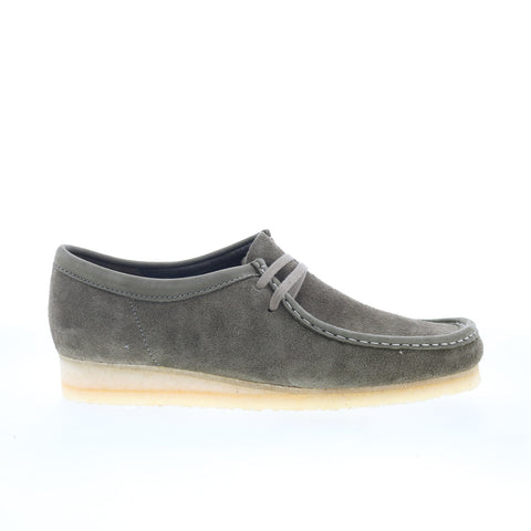 Clarks Wallabee 26175710 Mens Gray Oxfords & Lace Ups Casual Shoes