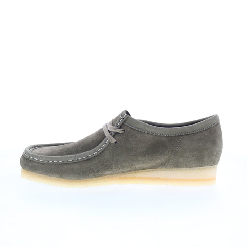 Clarks Wallabee 26175710 Mens Gray Oxfords & Lace Ups Casual Shoes