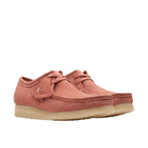 Clarks Wallabee 26176547 Mens Pink Oxfords & Lace Ups Casual Shoes