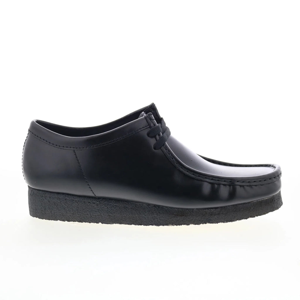 CLARKS Wallabee ブラック UK 6½（6.5）　25cm Clarks Wallabee 26183780 Mens Black Leather Oxfords & Lace Ups