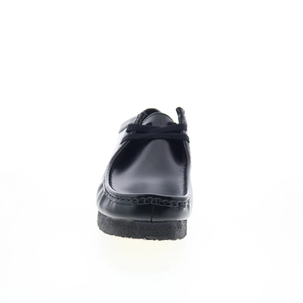 Clarks Wallabee 26183780 Mens Black Leather Oxfords & Lace Ups