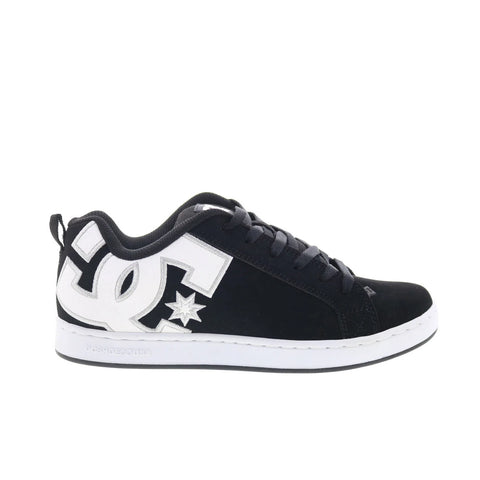 DC Court Graffik 300678-BWS Womens Black Nubuck Skate Inspired Sneakers Shoes