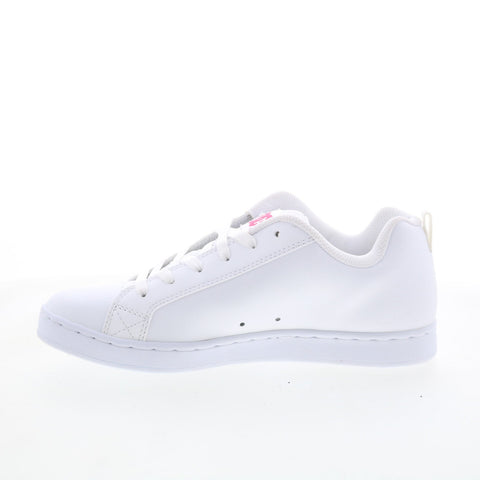 DC Court Graffik 300678-BWS Womens White Nubuck Skate Inspired Sneakers Shoes