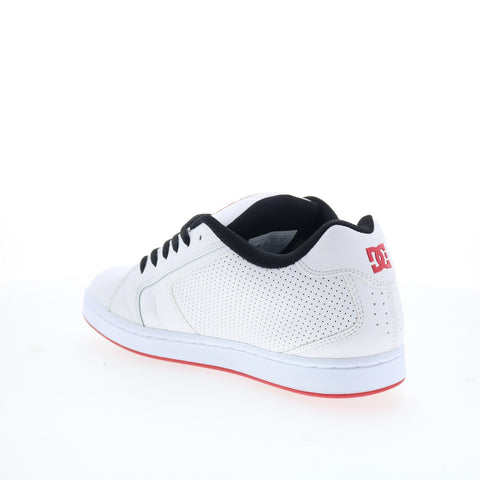 DC Net 302361-WTK Mens White Leather Skate Inspired Sneakers Shoes