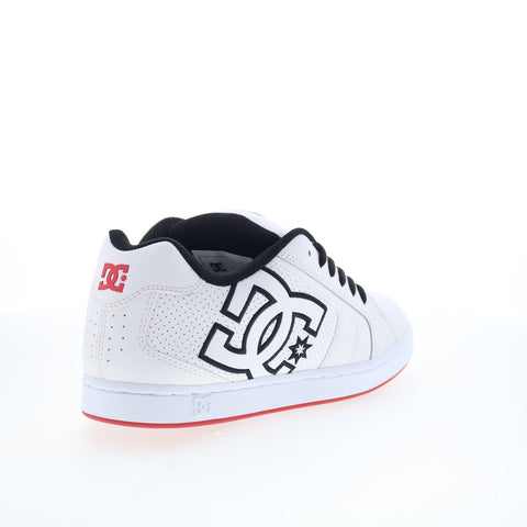 DC Net 302361-WTK Mens White Leather Skate Inspired Sneakers Shoes