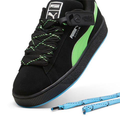 Puma Mercedes AMG MAPF1 Suede Xl Neon 30858201 Mens Black Sneakers Shoes