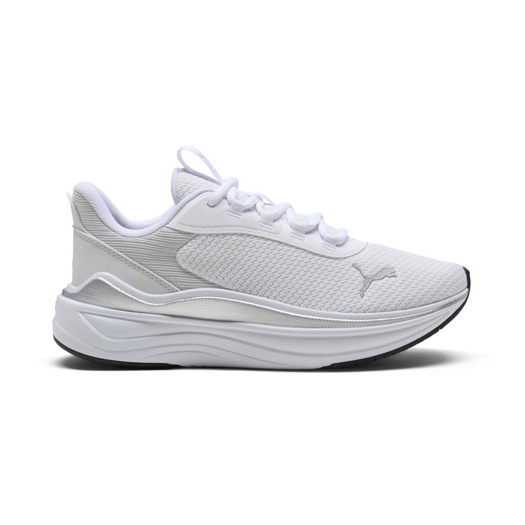 Puma Stakd Evo 31128904 Womens White Canvas Lace Up Athletic