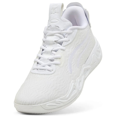 Puma Lamelo Ball MB.04 Lo Ice White Mens White Athletic Basketball Shoes