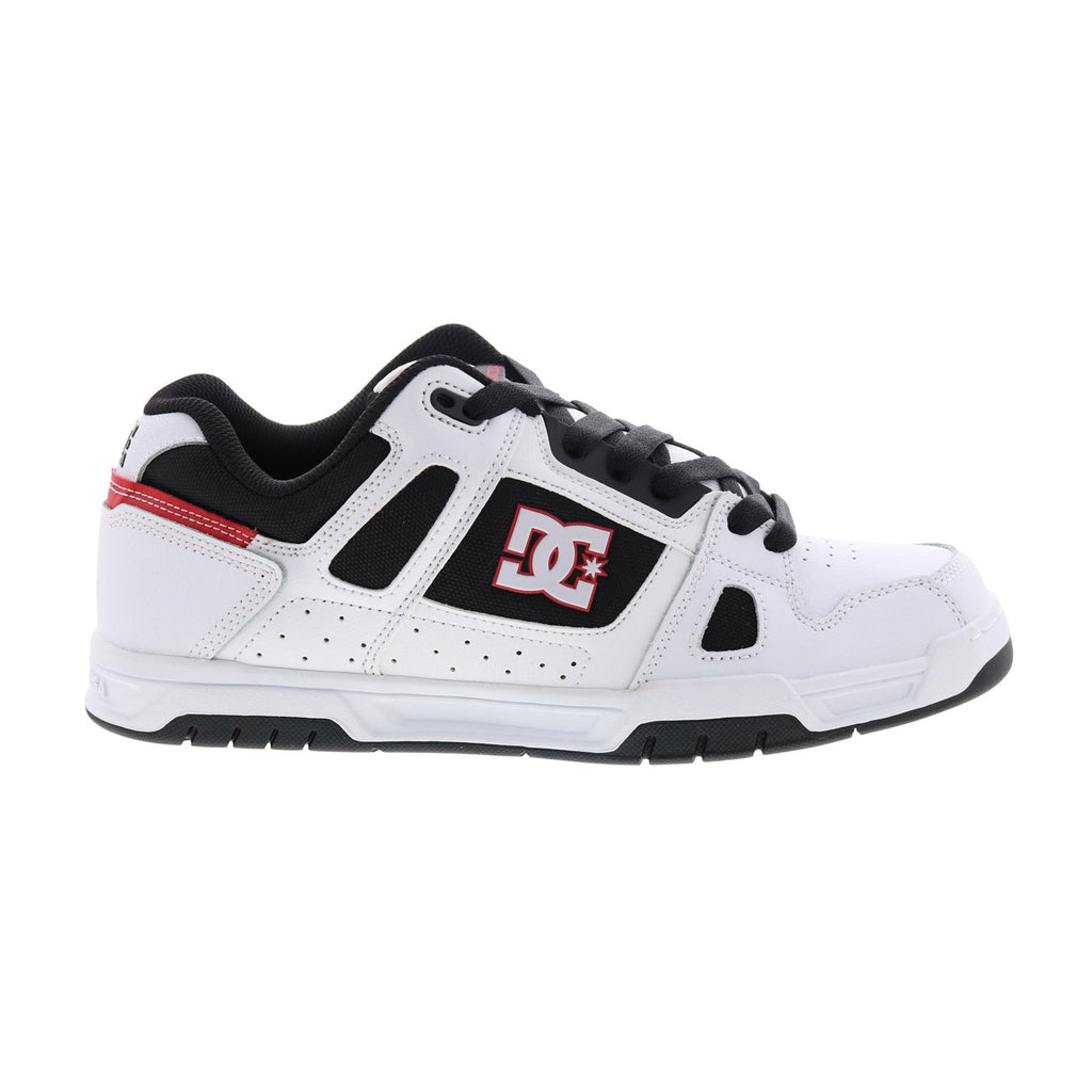 DC Stag 320188-XWKR Mens White Leather Skate Inspired Sneakers