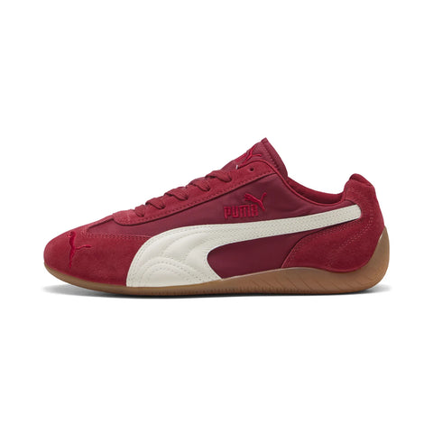 Puma Speedcat Nylon 40532304 Mens Red Suede Lifestyle Sneakers Shoes