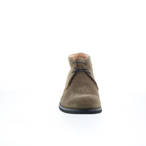 Zelli Italia Marco Italian Calfskin 46-592-OLV Mens Green Chukkas Boots