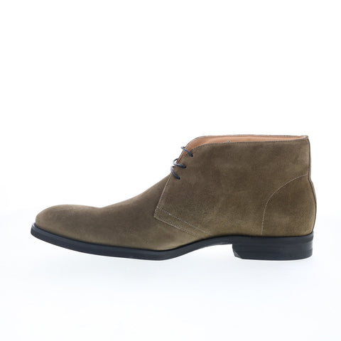 Zelli Italia Marco Italian Calfskin 46-592-OLV Mens Green Chukkas Boots