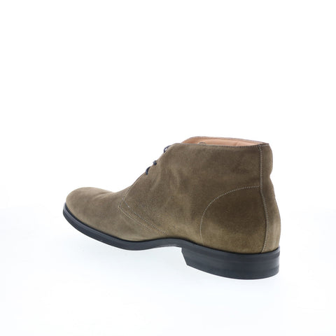 Zelli Italia Marco Italian Calfskin 46-592-OLV Mens Green Chukkas Boots