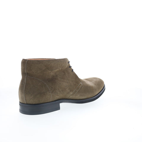 Zelli Italia Marco Italian Calfskin 46-592-OLV Mens Green Chukkas Boots