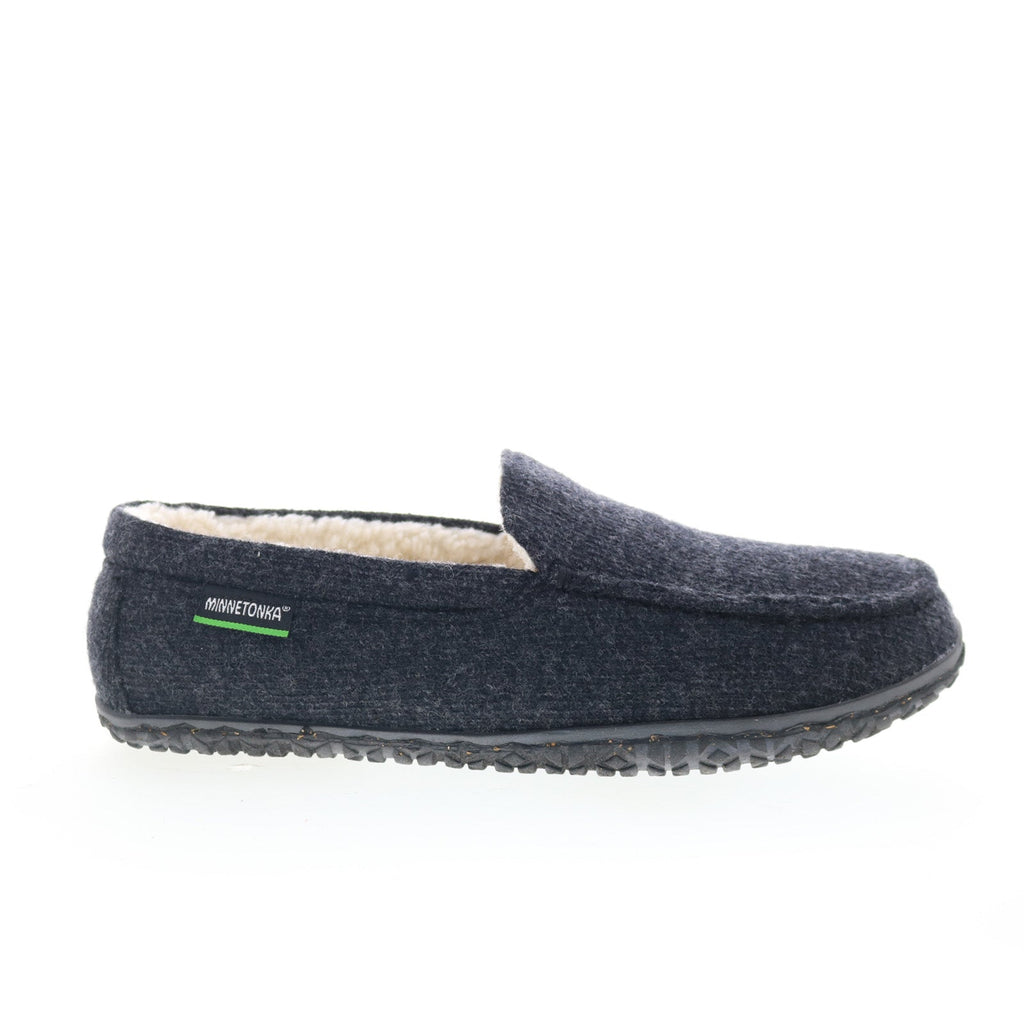 Minnetonka Eco Elm 4706-CHR Mens Gray Canvas Slip On Loafer  display picture 2
