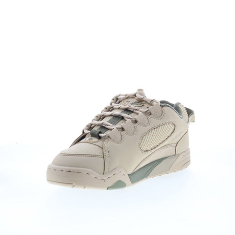 ES Muska 5102000063294 Mens Brown Leather Skate Inspired Sneakers Shoes