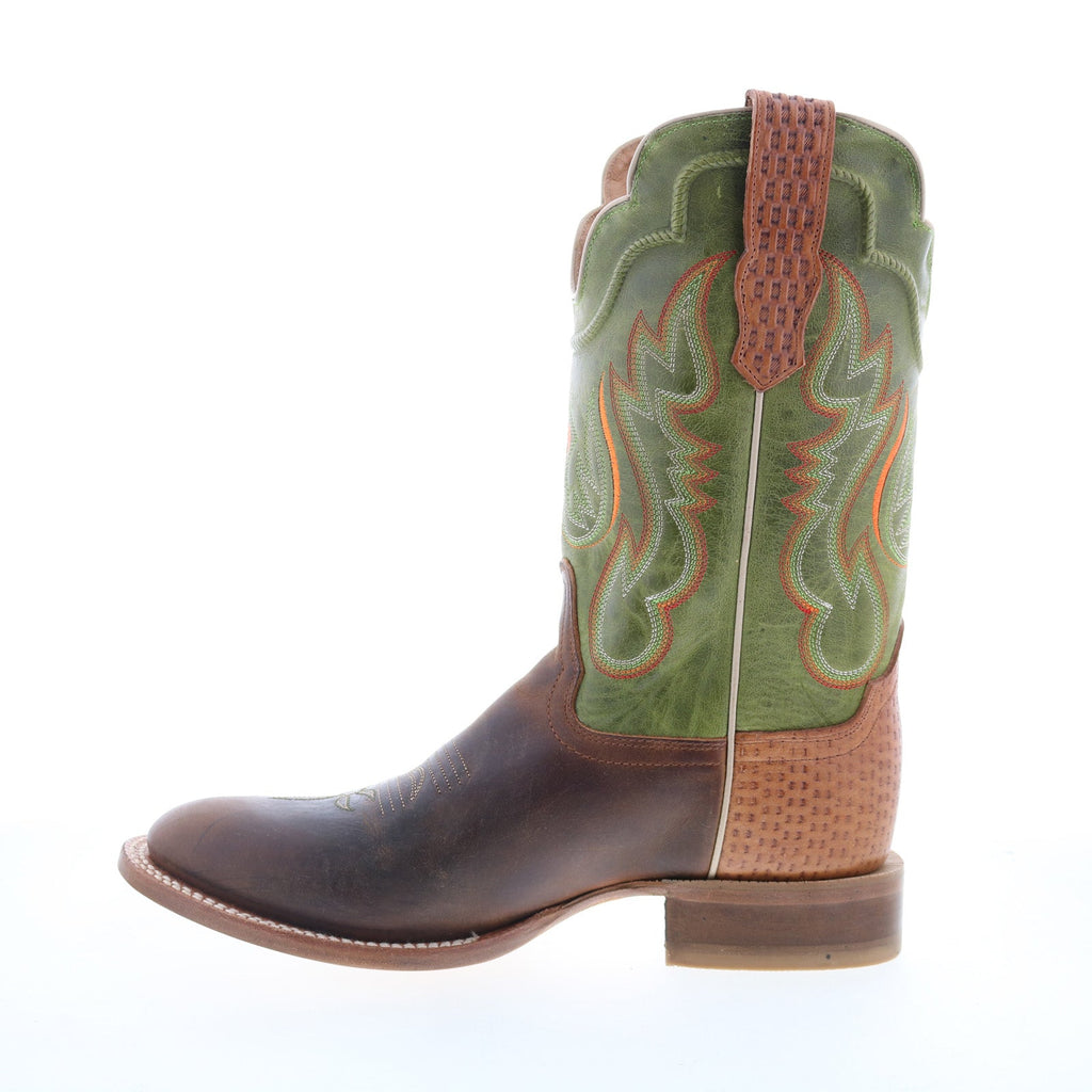 Botas occidentales Outlaw Snip Toe 60302 de cuero marrón sin