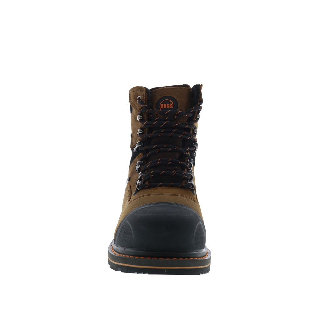 Chaussures Hoss Range Soft Toe Pour Hommes - Cuir Marron, Pointure Moyenne (M), Neuves Avec Emballage