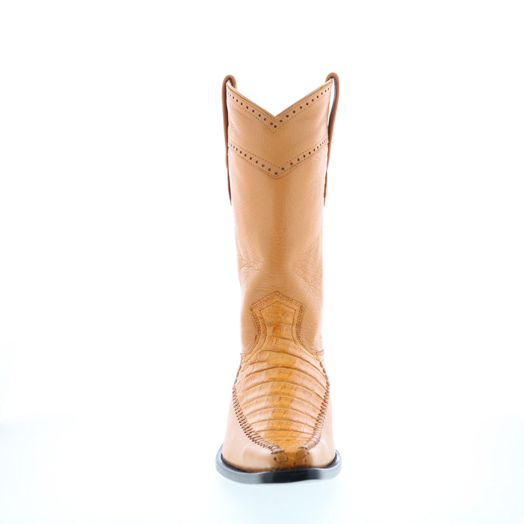 Men's Los Altos Caiman Belly Square Toe Boots - Brown 812T8207
