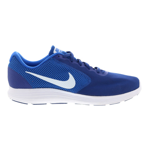 Nike Revolution 3 819300-407 Mens Blue Mesh Athletic Running Shoes