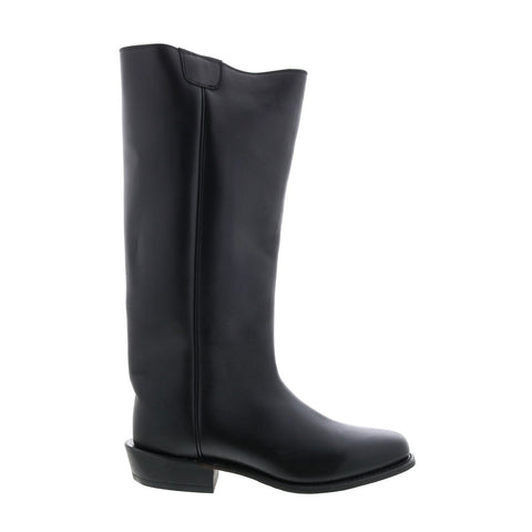 Abilene Boots 8220 Mens Black Leather Slip On Western Boots