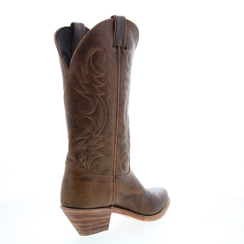 Abilene Boots 9172 Womens Brown Leather Slip On Western Boots