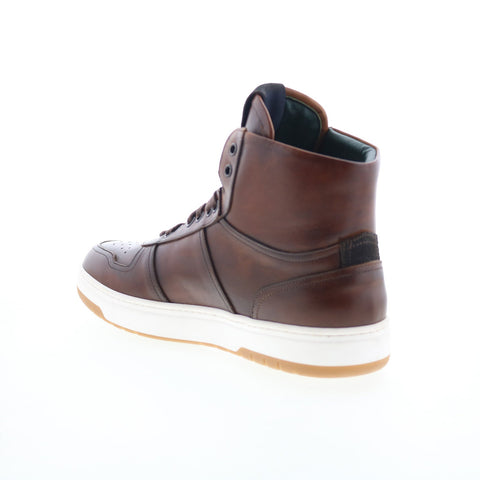 Di Bianco Alexios Mens Brown Leather Lace Up Lifestyle Sneakers Shoes