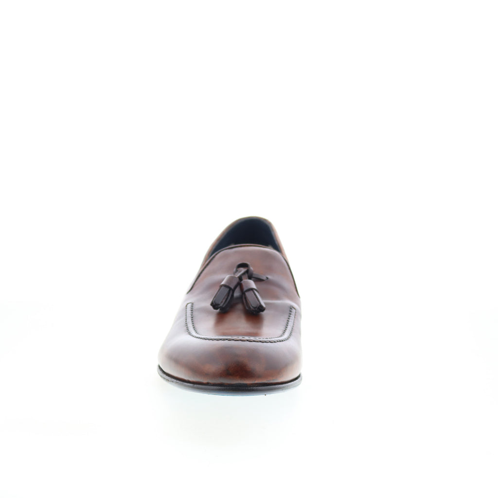 Di Bianco Mens Bari Brown Shoes (NWT) Trivino Brulee Semi-Brogue Oxford - Italian Dress Shoe | Di  main image 4