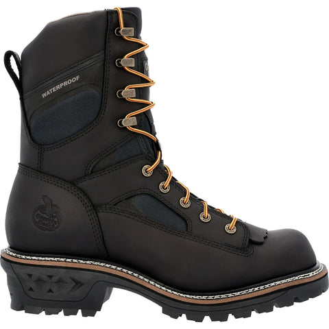 Georgia LTX Logger Composite Toe Waterproof GB00619 Mens Black Wide Boots