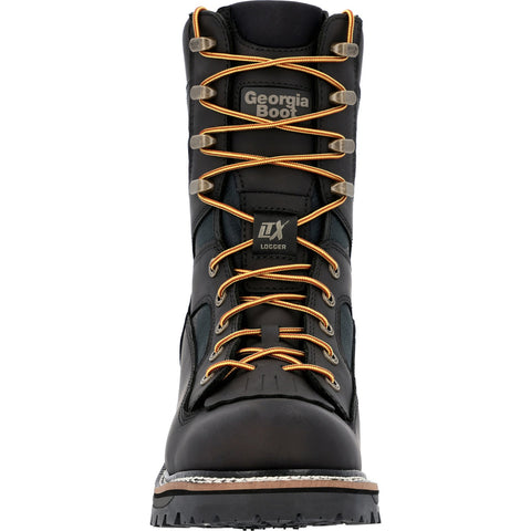 Georgia LTX Logger Composite Toe Waterproof GB00619 Mens Black Wide Boots