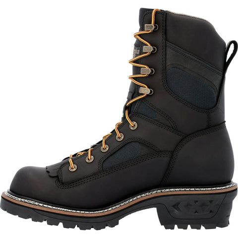 Georgia LTX Logger Composite Toe Waterproof GB00619 Mens Black Wide Boots
