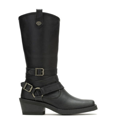 Harley-Davidson Dalis 11" D87264 Womens Black Leather Casual Dress Boots