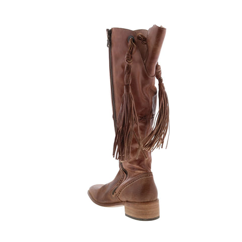 Bed Stu Betting F393167 Womens Brown Leather Zipper Knee High Boots