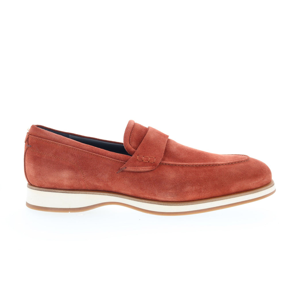 Di Bianco Mens Procida Brown Shoes (NWT) Di Bianco Procida Mens Brown Suede Slip On Loafers & Slip  main image 2
